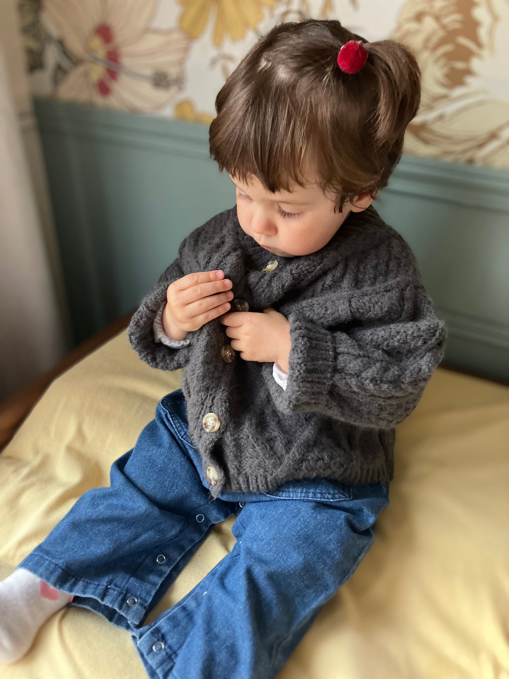Gilet grosse maille Liv&Ciboulette