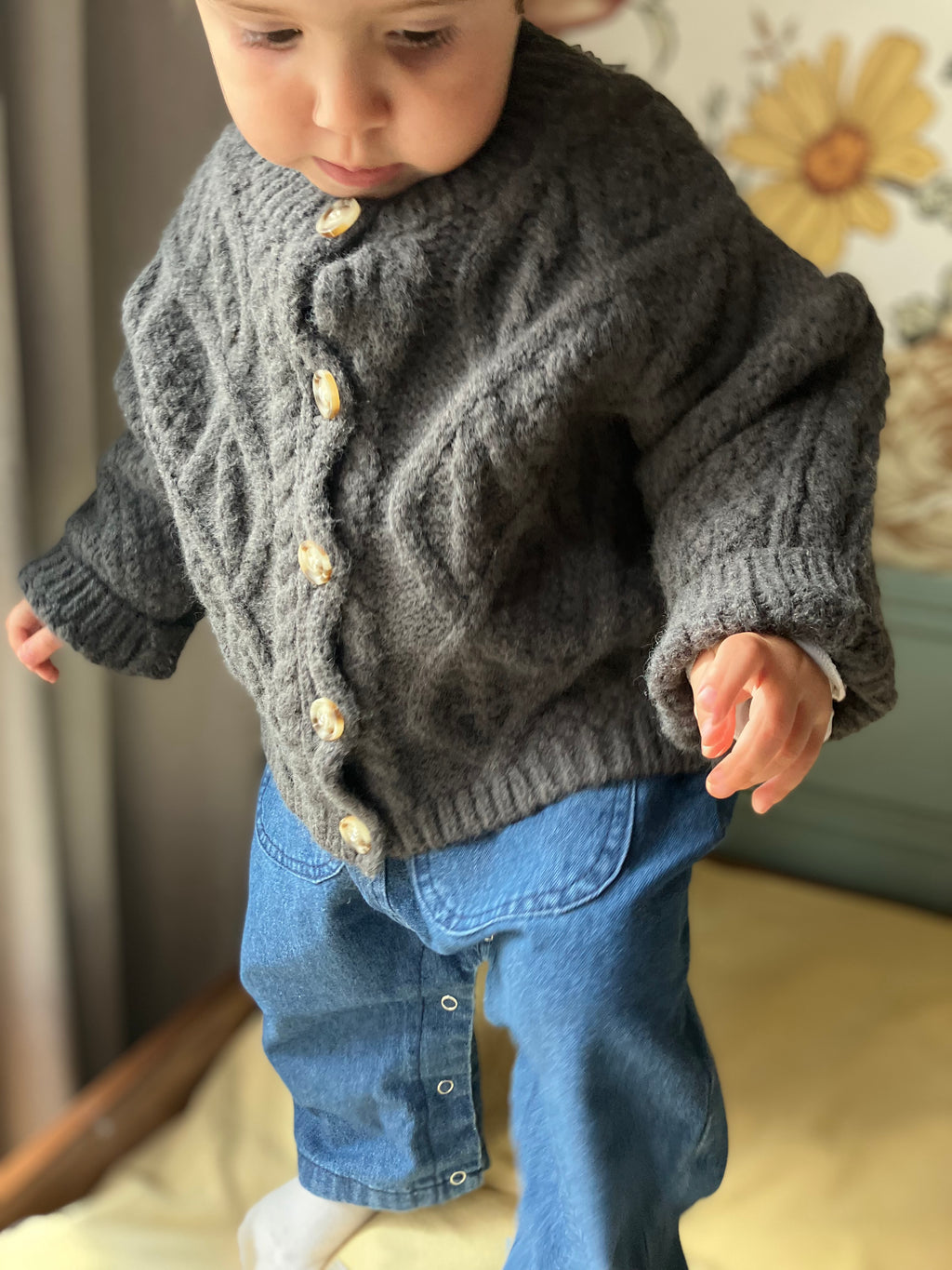 Gilet grosse maille Liv&Ciboulette