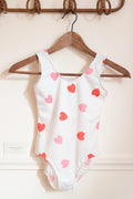 Maillot de bain cœur petite fille 4/5 ans Liv&Ciboulette