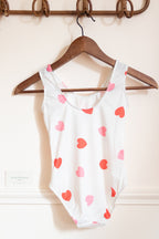 Maillot de bain cœur petite fille 4/5 ans Liv&Ciboulette