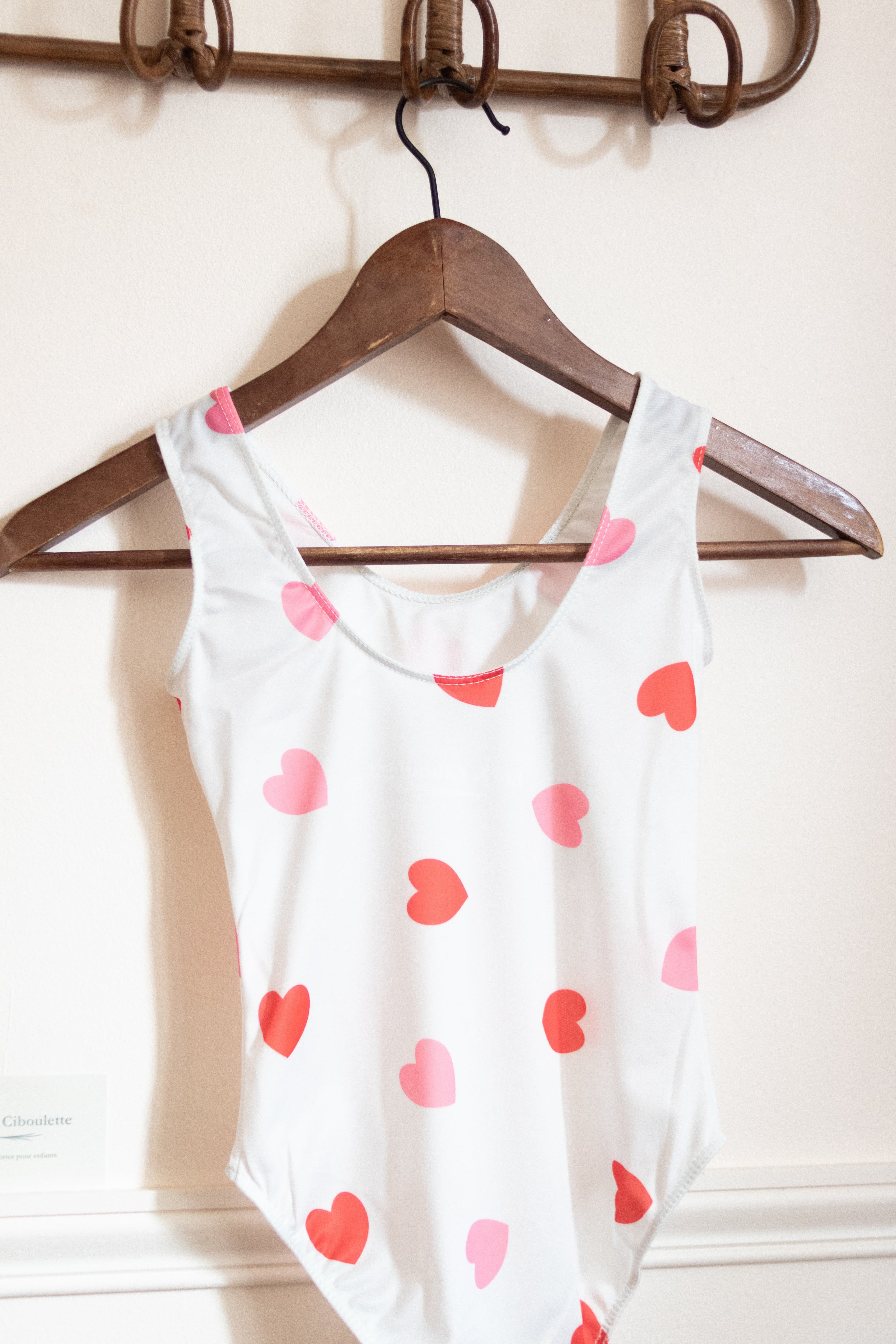 Maillot de bain cœur petite fille 4/5 ans Liv&Ciboulette