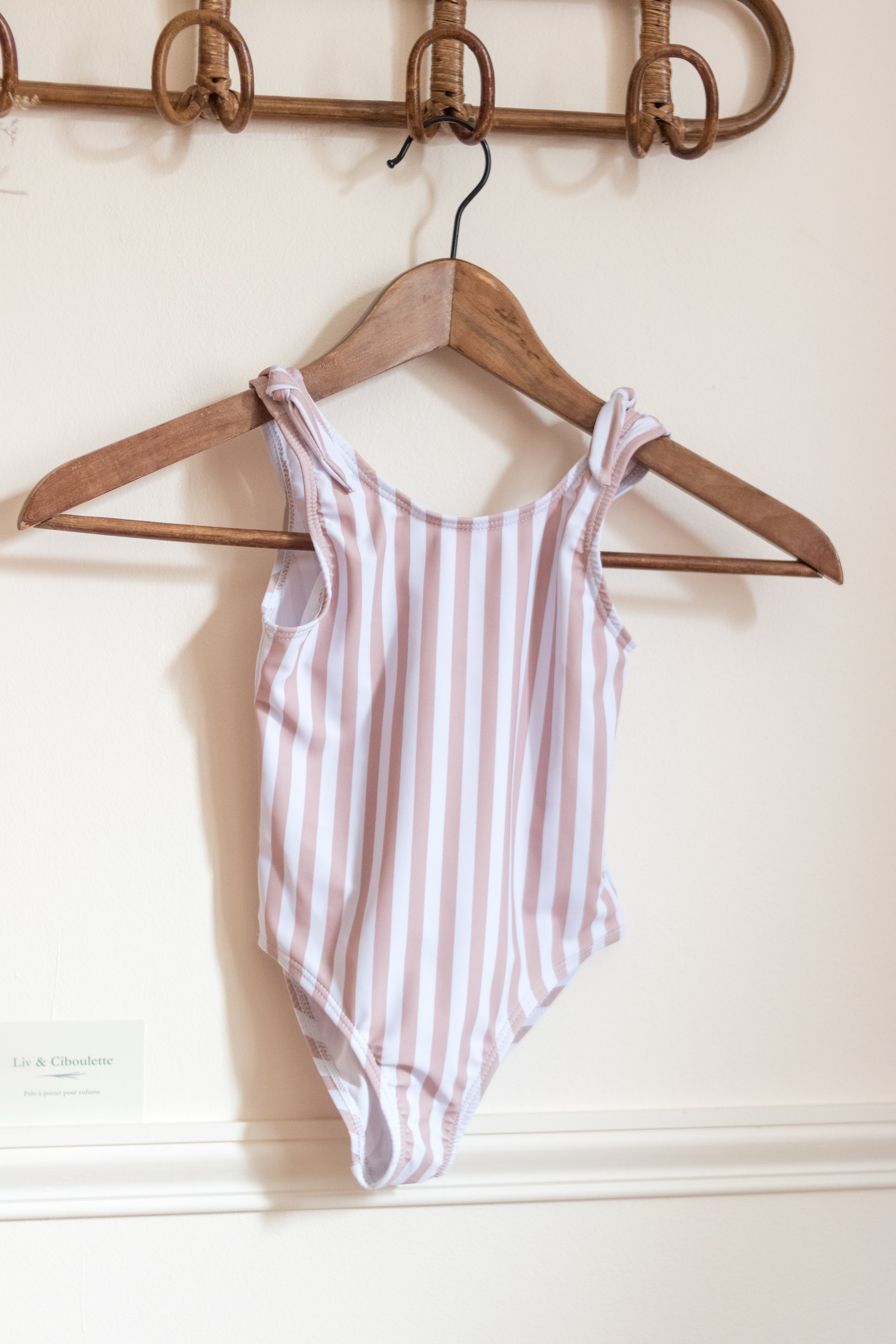 Maillot de bain rayé petite fille Liv&Ciboulette