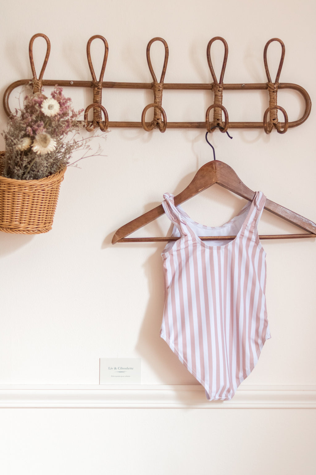 Maillot de bain rayé petite fille Liv&Ciboulette