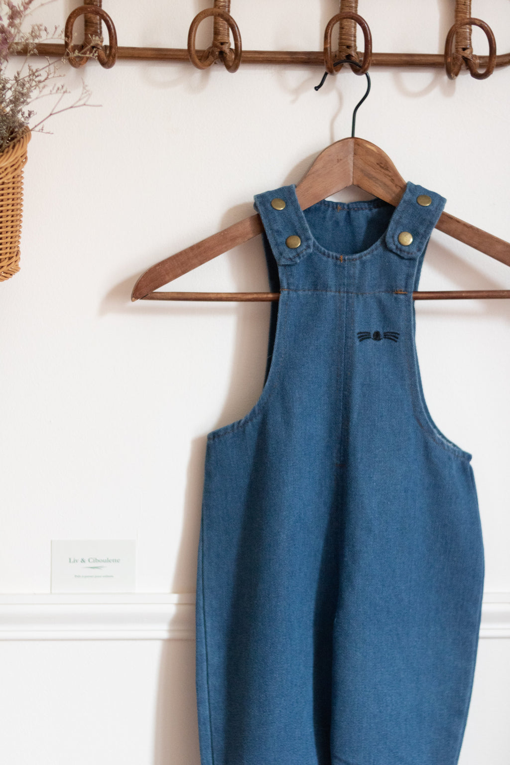 Salopette en jeans Lapin Liv&Ciboulette