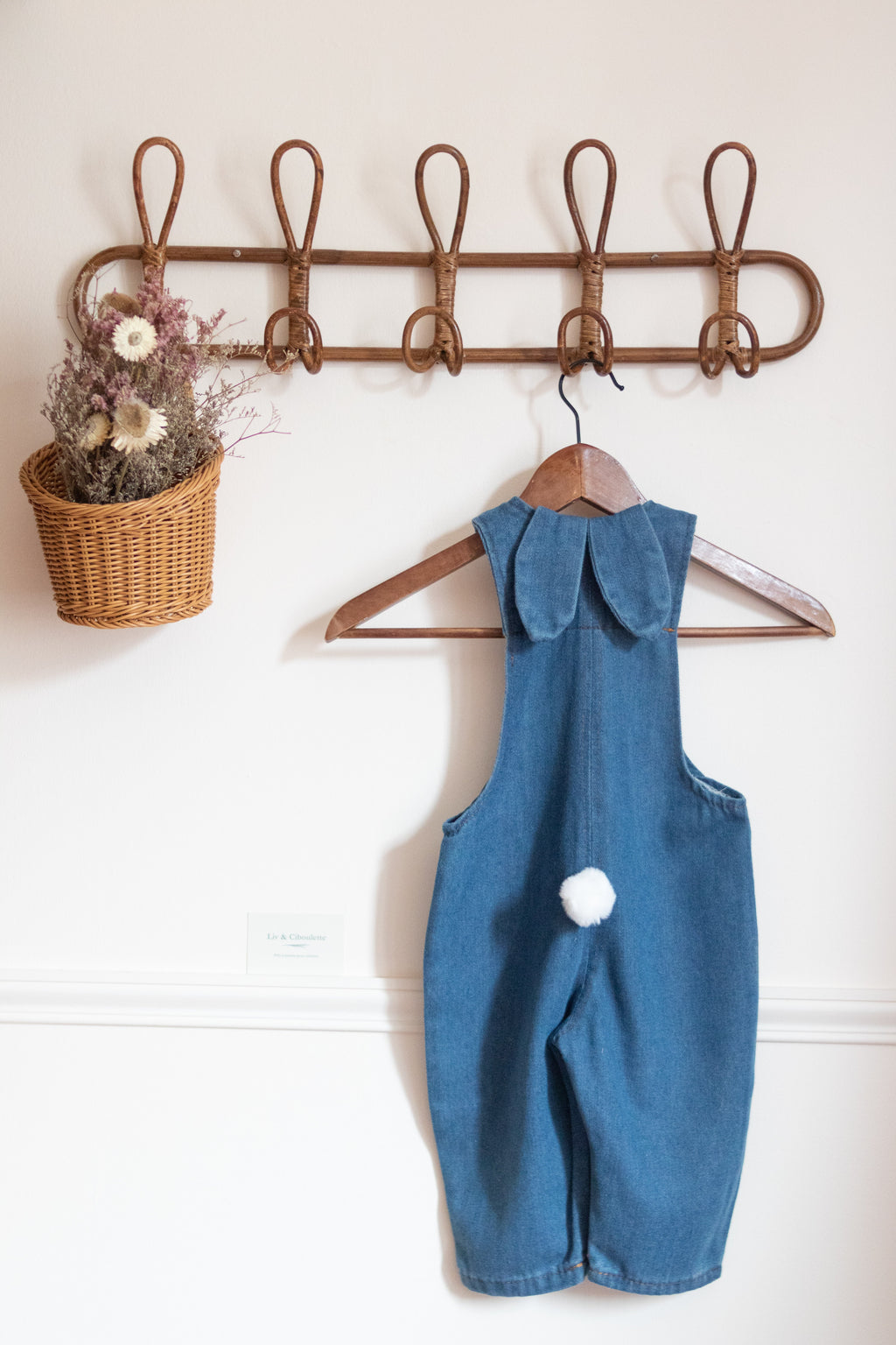 Salopette en jeans Lapin Liv&Ciboulette