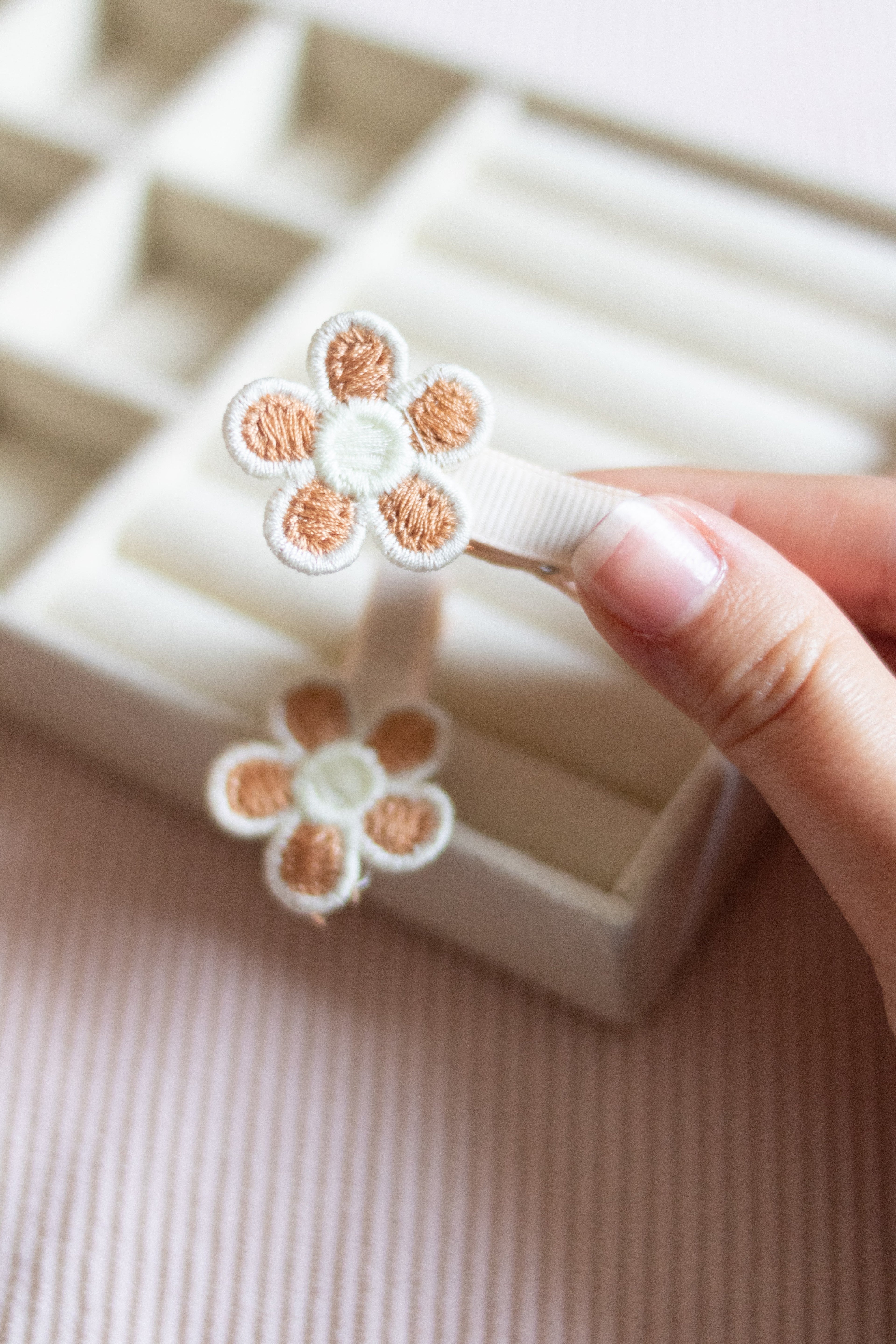Barrettes  fleurs Liv&Ciboulette