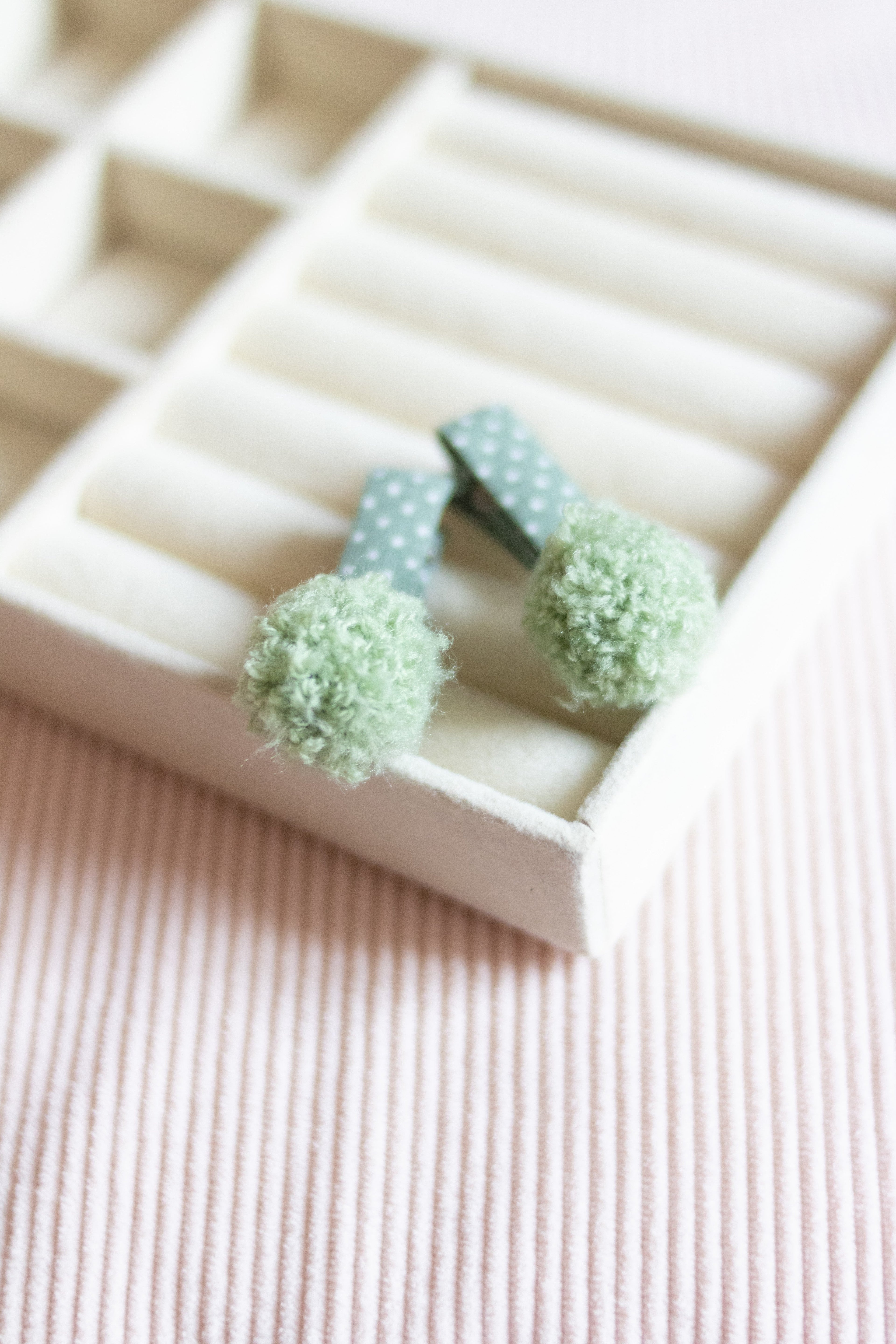Barrettes pompon Liv&Ciboulette