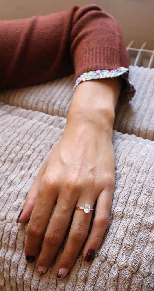 Bague solitaire fiançailles Liv&Ciboulette
