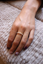 Bague oxyde de zirconium alliance Liv&Ciboulette