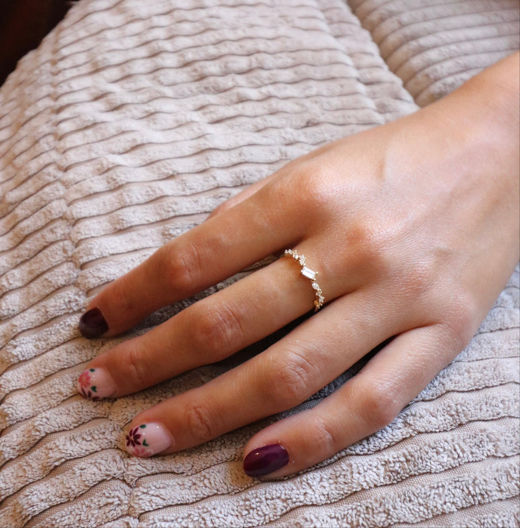 bague fine oxyde de zirconium Liv&Ciboulette