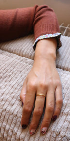 Bague fine perlé Liv&Ciboulette