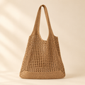 Sac crochet Liv&Ciboulette, fond crème doux