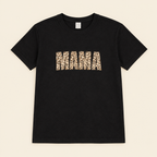 Tee-shirt MAMA, fond uni simple